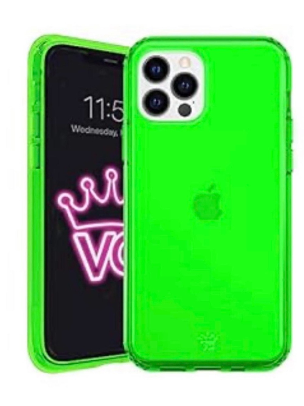 NWOT Velvet Caviar Neon Green Clear iPhone Case